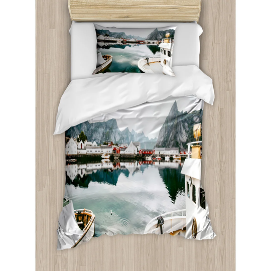 Salas Multicolor 100% Brushed Microfibre Duvet Cover Set