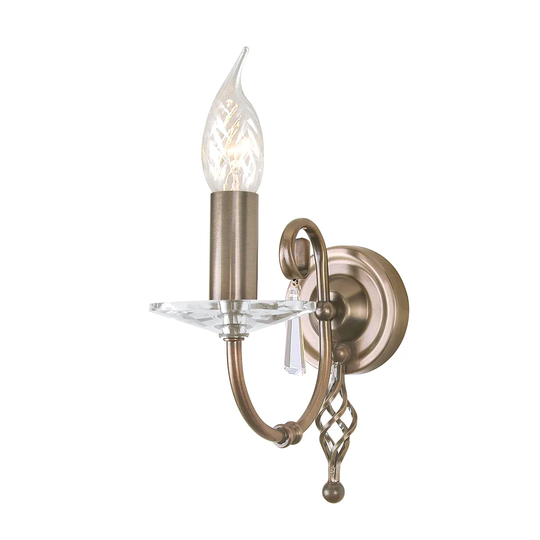 Thebes 1-Light Candle Wall Light