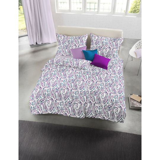 Milano Blue/Purple 205 TC Duvet Cover Set