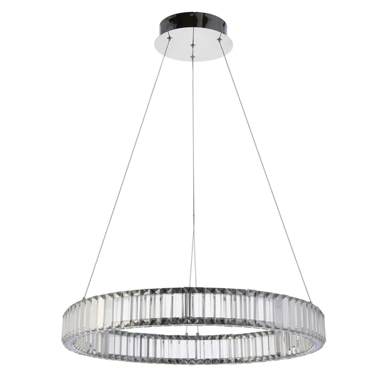 Elitia 1 - Light Crystal Wagon Wheel LED Pendant