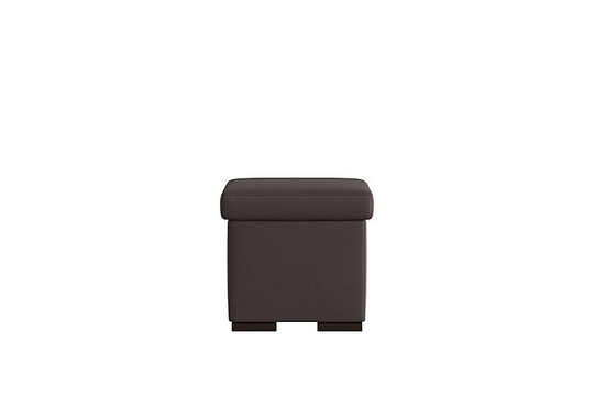 Nicoletti - Tosca Leather Tray Stool - Black