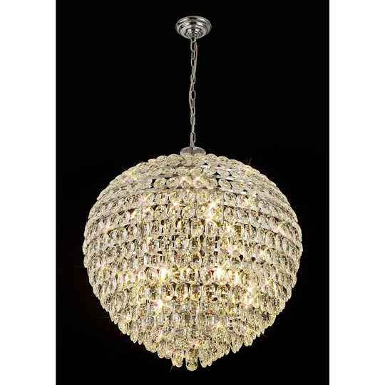 Coniston Pendant, 16 Light E14, Polished Chrome/Crystal Item