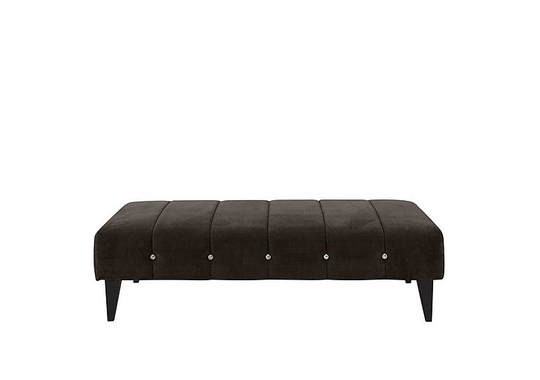 Alexander and James - Sumptuous Fabric Bench Footstool - Brown