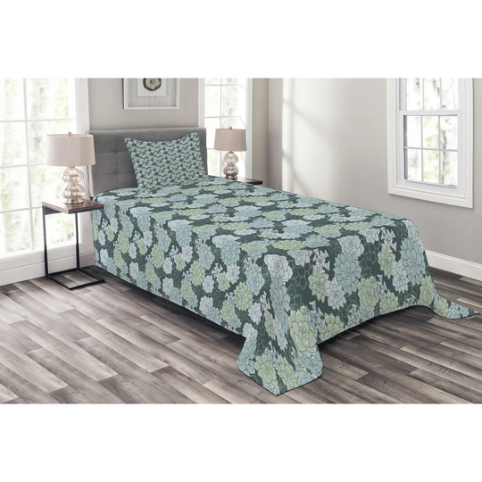 Afraa Bedspread Set with Pillow Sham