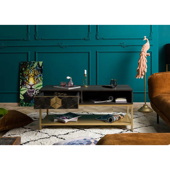 DIAMOND 4 Legs Coffee Table with Storage