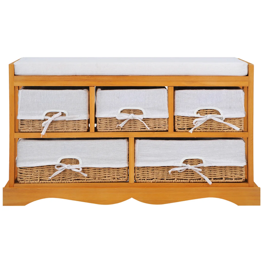 Lovella Wood Storage Bench