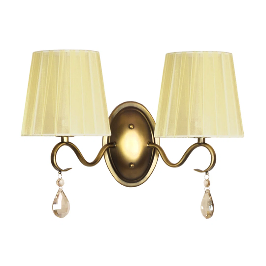Win 2 - Light Antique Brass Armed Sconce