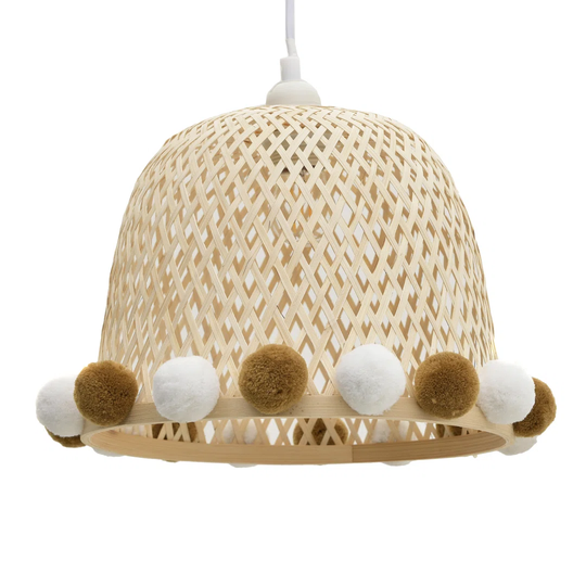 Chuichu 1 - Light Single Dome Pendant with Wrought Iron Accents