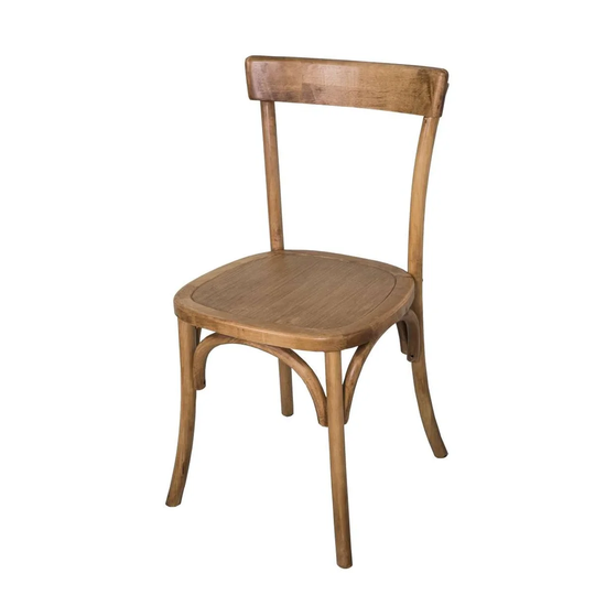 Oaklee Solid Wood Stacking Side Chair in Wax