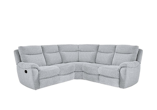 Snug Fabric Power Recliner Corner Sofa - Grey