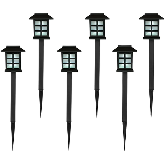 Jair Black Low Voltage Solar Powered Integrated LED Pathway Lights