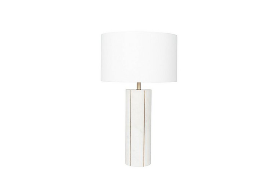 Marble Table Lamp - White