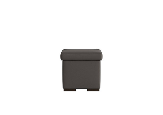 Nicoletti - Tosca Leather Tray Stool - Grey