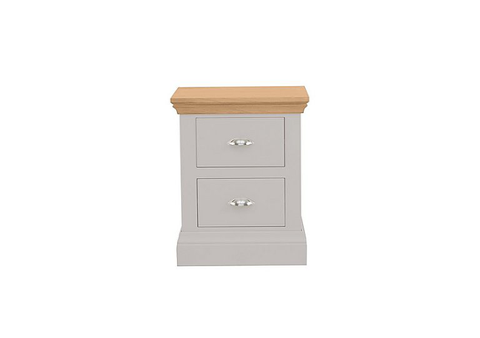 Ottaway 2 Drawer Small Bedside - White