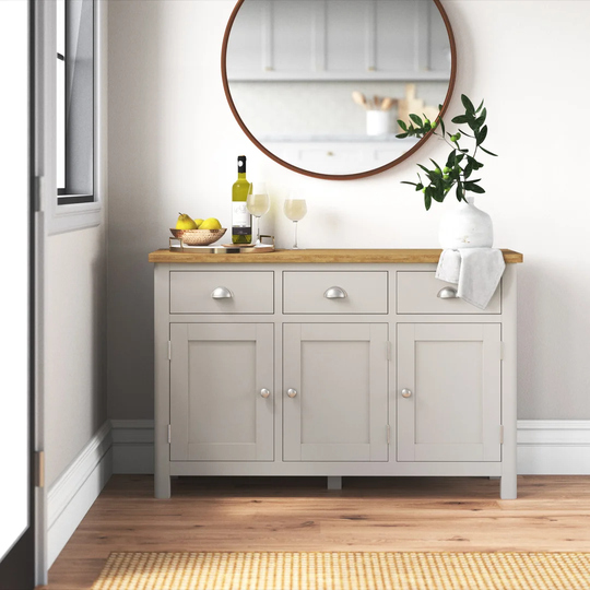 Countryside 130 Cm Wide 3 Drawer Sideboard