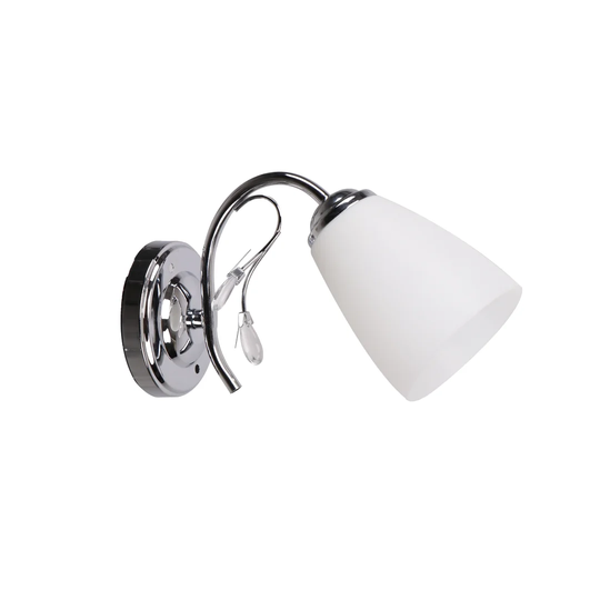 Aliya 1 - Light White Armed Sconce