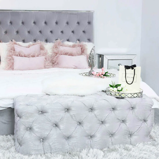 Upholstered Bedside Bench for Bedroom & Living Room Furniture, Ottoman Seat, End of Bed Bench