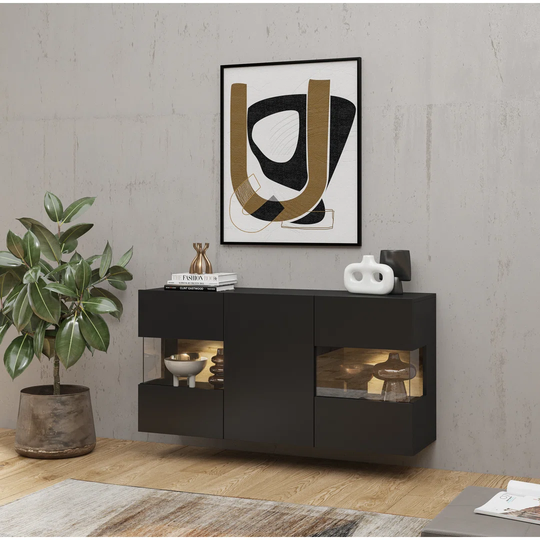 Abderrahman 140 Cm Wide Solid Wood Sideboard