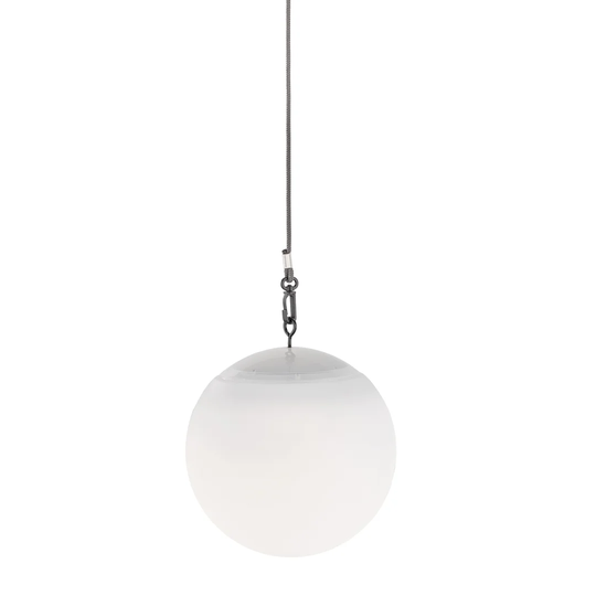Eargle White 85cm H Solar Powered Integrated LED Outdoor Hanging Light
