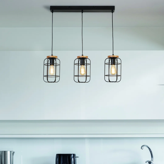 VillaGrove 3 -Light Kitchen Island Globe Pendant