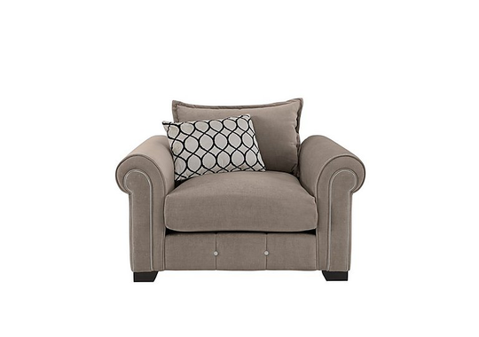Alexander and James - Sumptuous Fabric Armchair - Grey