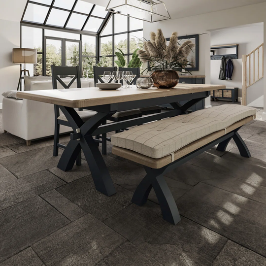 Butterfly Leaf Solid Wood Solid Oak Dining Set