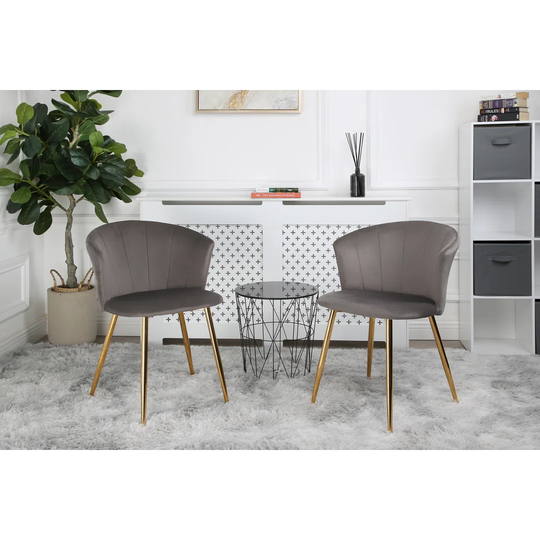 Mill - Velvet Dining Chairs, Set Of 2