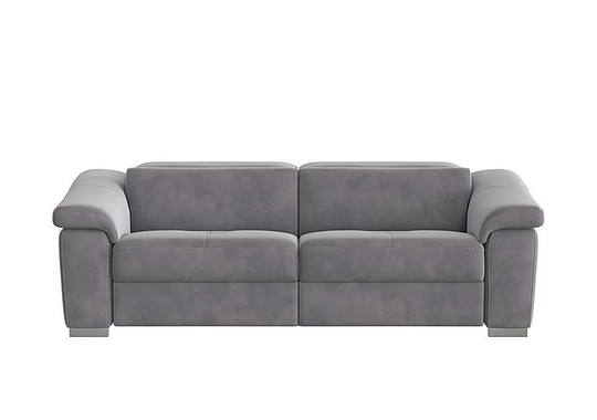 Nicoletti - Galileo 3 Seater Fabric Power Recliner Sofa - Grey