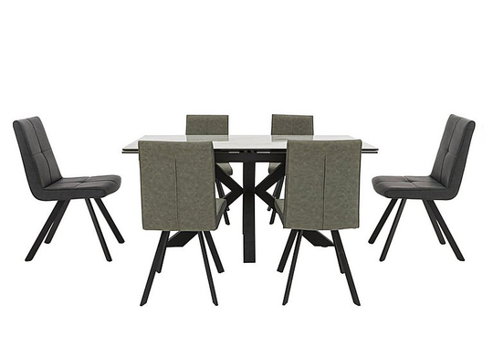 Phoenix Dining Table and 6 Dining Chairs