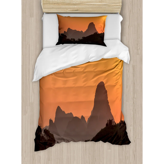 Adriann 100% Polyester Duvet Cover Set