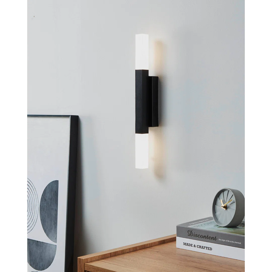 Gariepy 2 - Light LED Black Flush Mounted Sconce