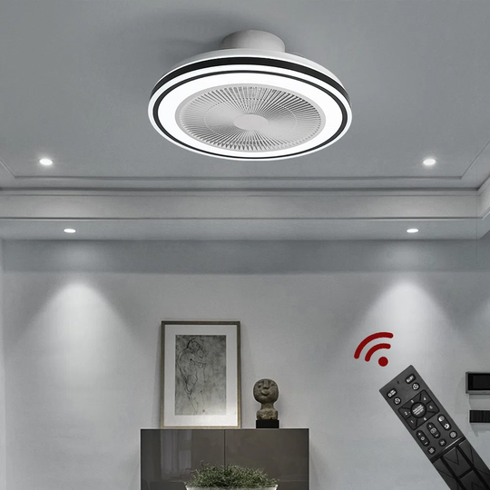 Ceiling fan with LED lighting D3302 ceiling lamp 50cm 96W with remote control