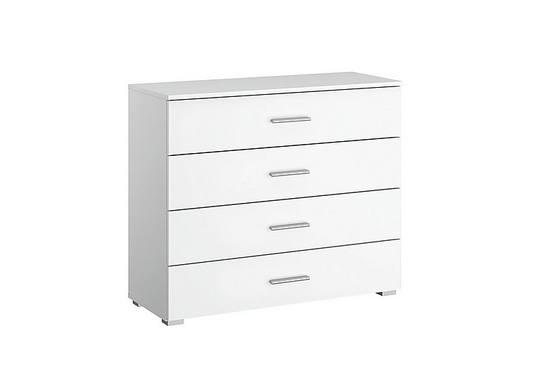 Rauch - Solo 4 Drawer Wide Chest - White