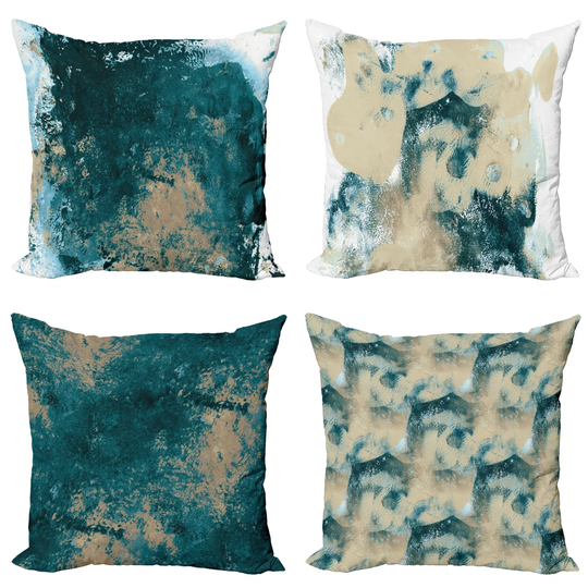 Hellmut Indoor/Outdoor Abstract Square Scatter Cushion Cover