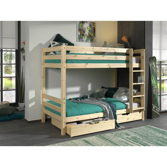 Bunk Loft Bed Pino 160 Cm Height Incl. 2 Drawers