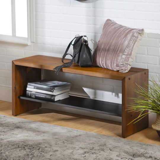 Arocho Wood Storage Bench