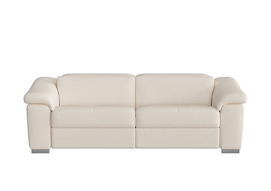 Nicoletti - Galileo 3 Seater Fabric Power Recliner Sofa - Beige