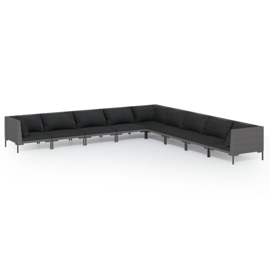 Prabhu 350Cm Wide Outdoor Garden Corner Sofa with Cushions