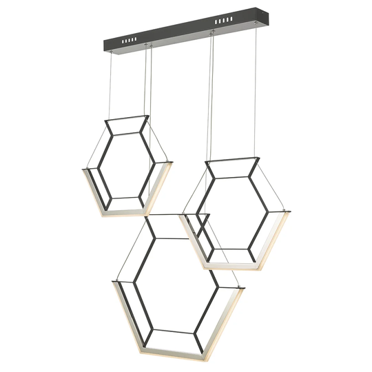 Lundeen 3 - Light Geometric LED Pendant