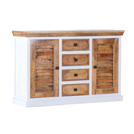Strandquist 140cm Wide 4 Drawer Mango Solid Wood Sideboard