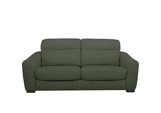 Cressida 3 Seater Fabric Recliner Sofa - Green