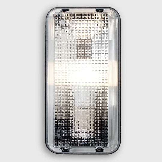 Harini Black 25Cm H Glass Outdoor Bulkhead Light