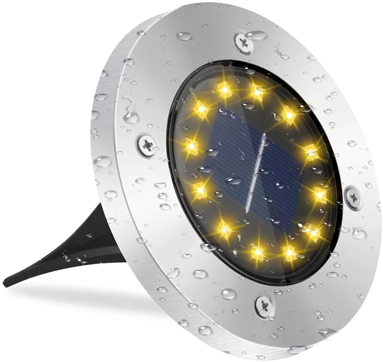 Mantra Black Low Voltage Solar Powered Integrated LED Metal Well Lights Pack