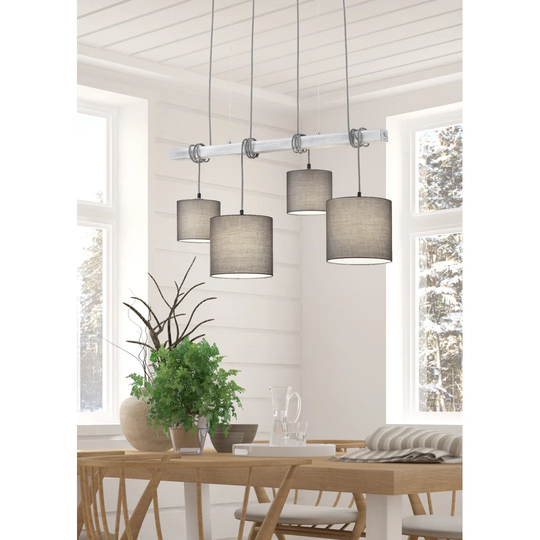 Navasart 4 - Light Kitchen Island Drum Pendant