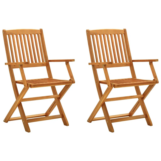 Generosa Folding Eucalyptus Patio Dining Chair