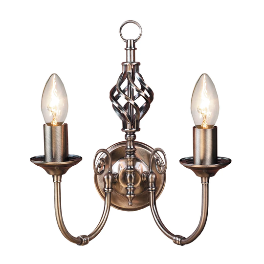 Perla 2-Light Candle Wall Light