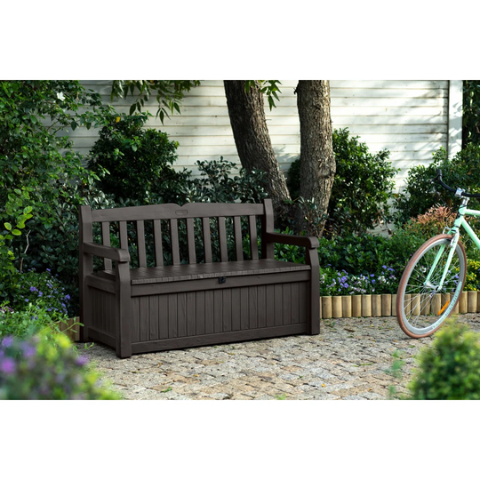 Brown Storage Bench