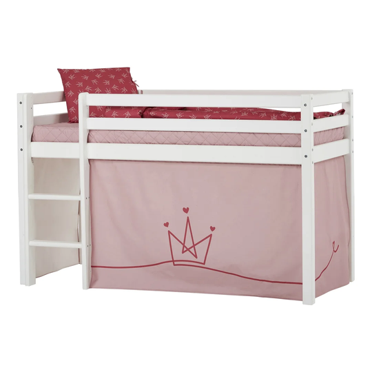 Basic Mid Sleeper Bed with Princess Curtain