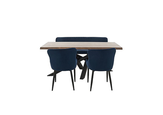 Sapporo Table, 2 Chairs and Bench Dining Set