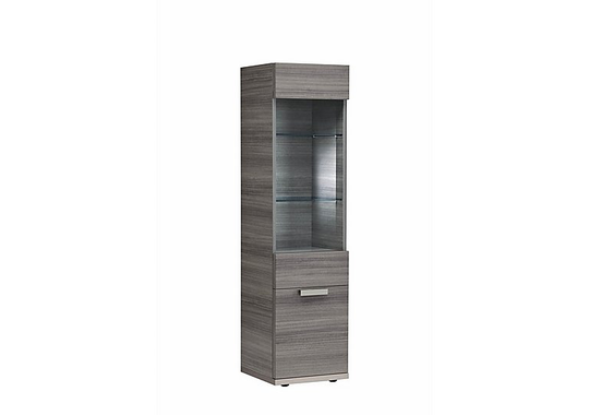ALF - Movado Left-hand Facing Curio Cabinet - Brown